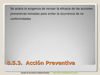 Cambios ISO 9001 2008