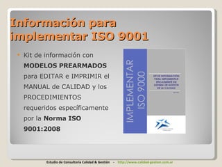 Cambios ISO 9001 2008
