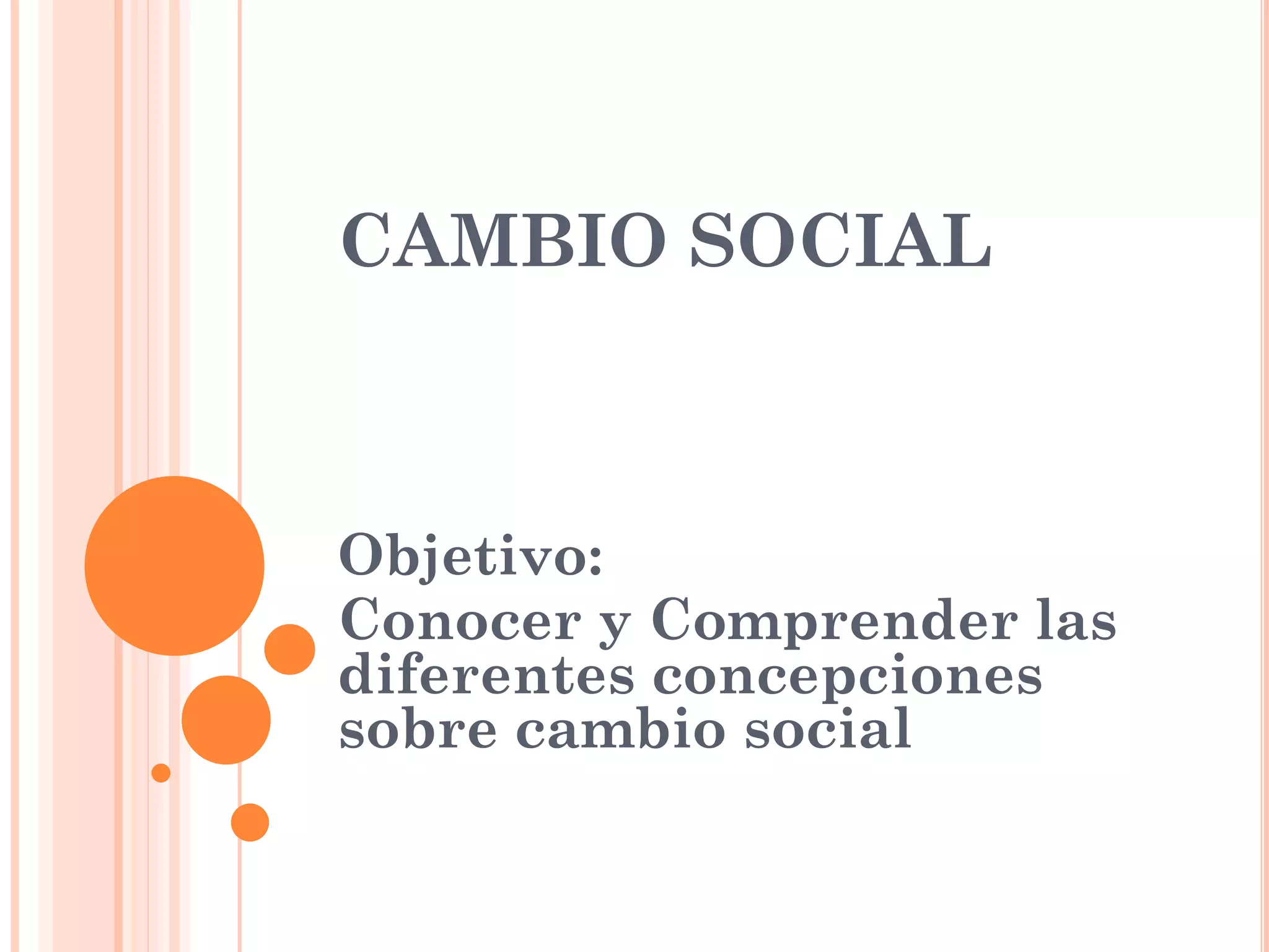 Cambio social | PPTX