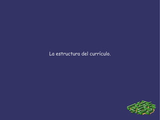 La estructura del currículo.
 