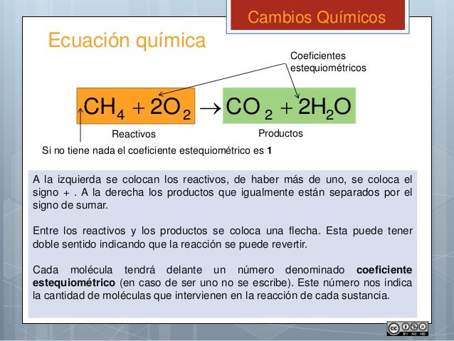 Cambios químicos