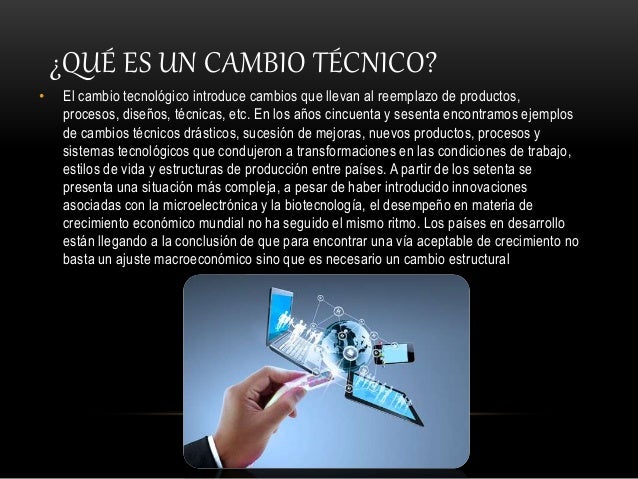 Cambios técnicos