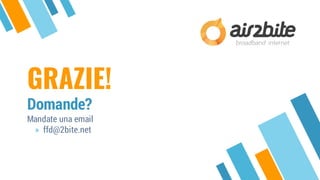 GRAZIE!
Domande?
Mandate una email
» ffd@2bite.net
 