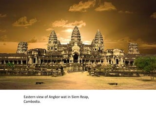 http://www.devata.org/2010/01/angkor-wattop-shrine-reopens-to-visitors/

Eastern view of Angkor wat in Siem Reap,
Cambodia.

 