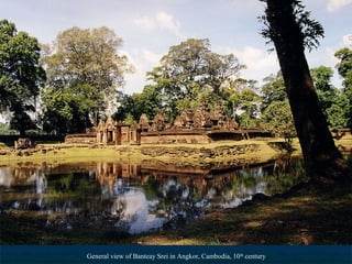 General view of Banteay Srei in Angkor, Cambodia, 10th century

 