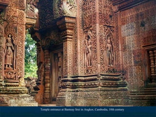 Temple entrance at Banteay Srei in Angkor, Cambodia, 10th century

 