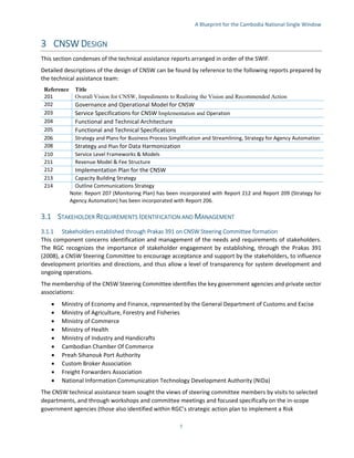 Cambodia National Single Window - CNSW | PDF
