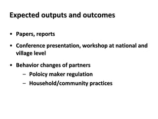 Prevention and control of zoonotic causes of acute bloody diarrhoea in rural Cambodia through an EcoHealth approach