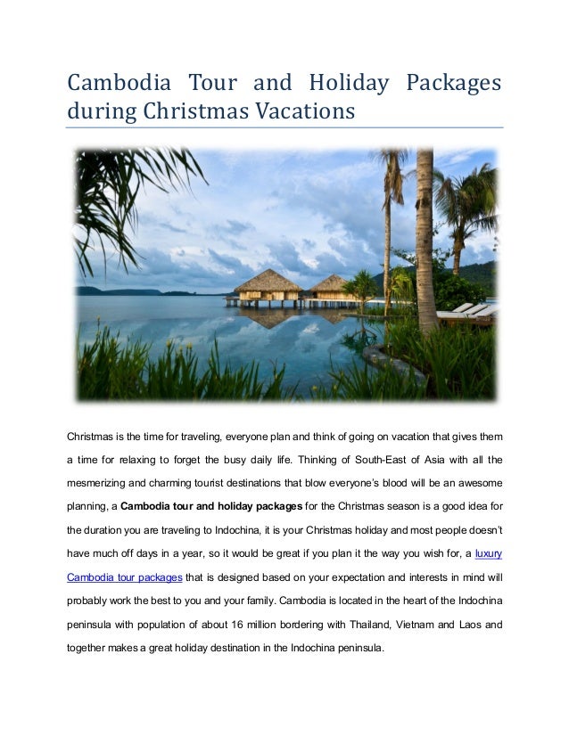 Vacation deals at christmas time