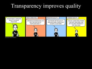 Transparency improves quality 