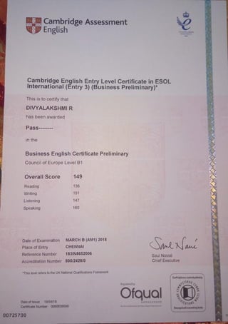 Business English Course (BEC)