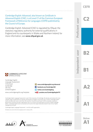 Cambridge english-advanced-handbook-2015 | PDF