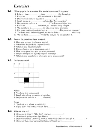 Cambridge   english vocabulary in use - elementary
