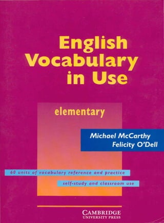 Cambridge   english vocabulary in use - elementary