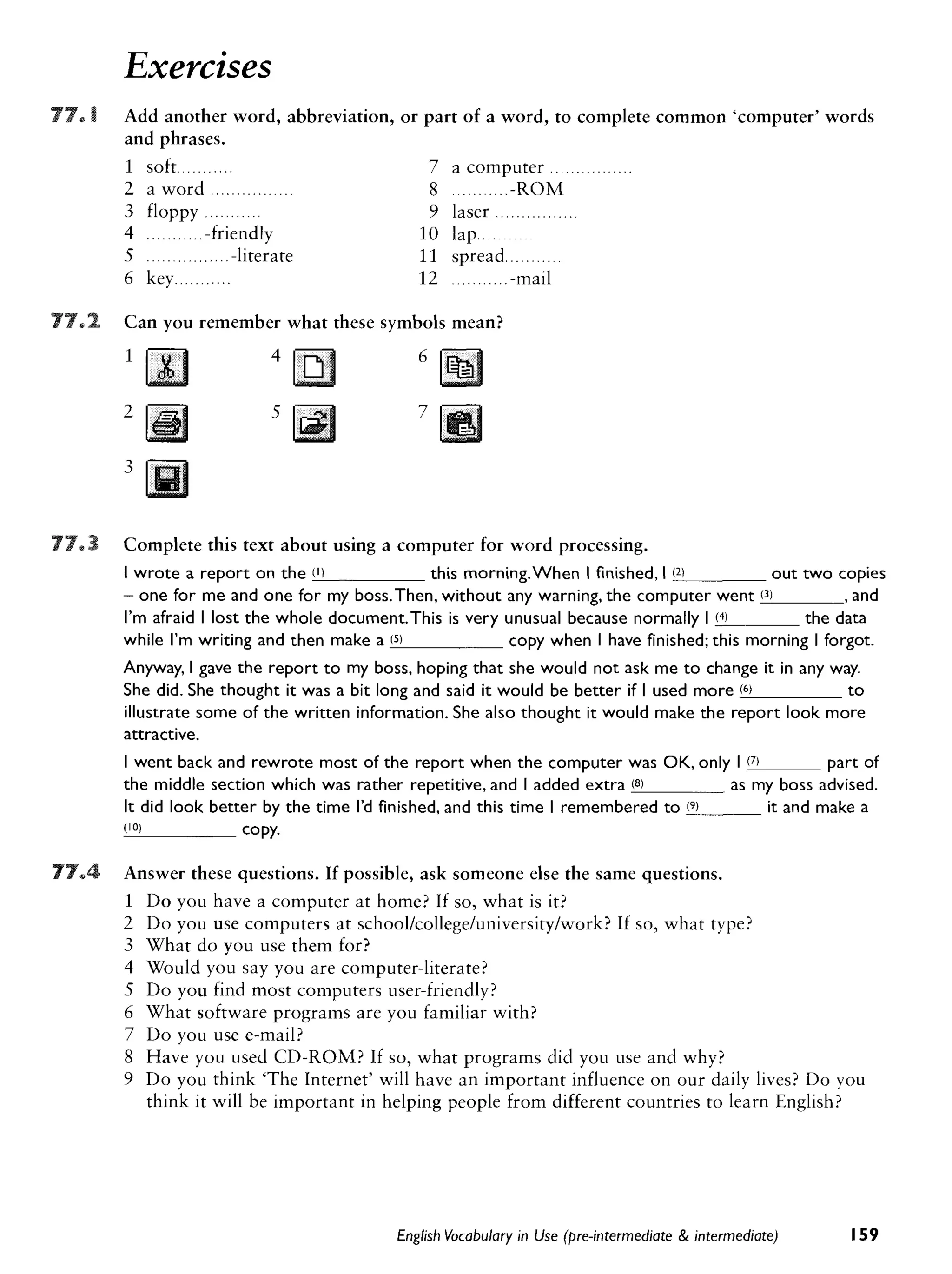 Cambridge   english vocabulary in use - pre-int int