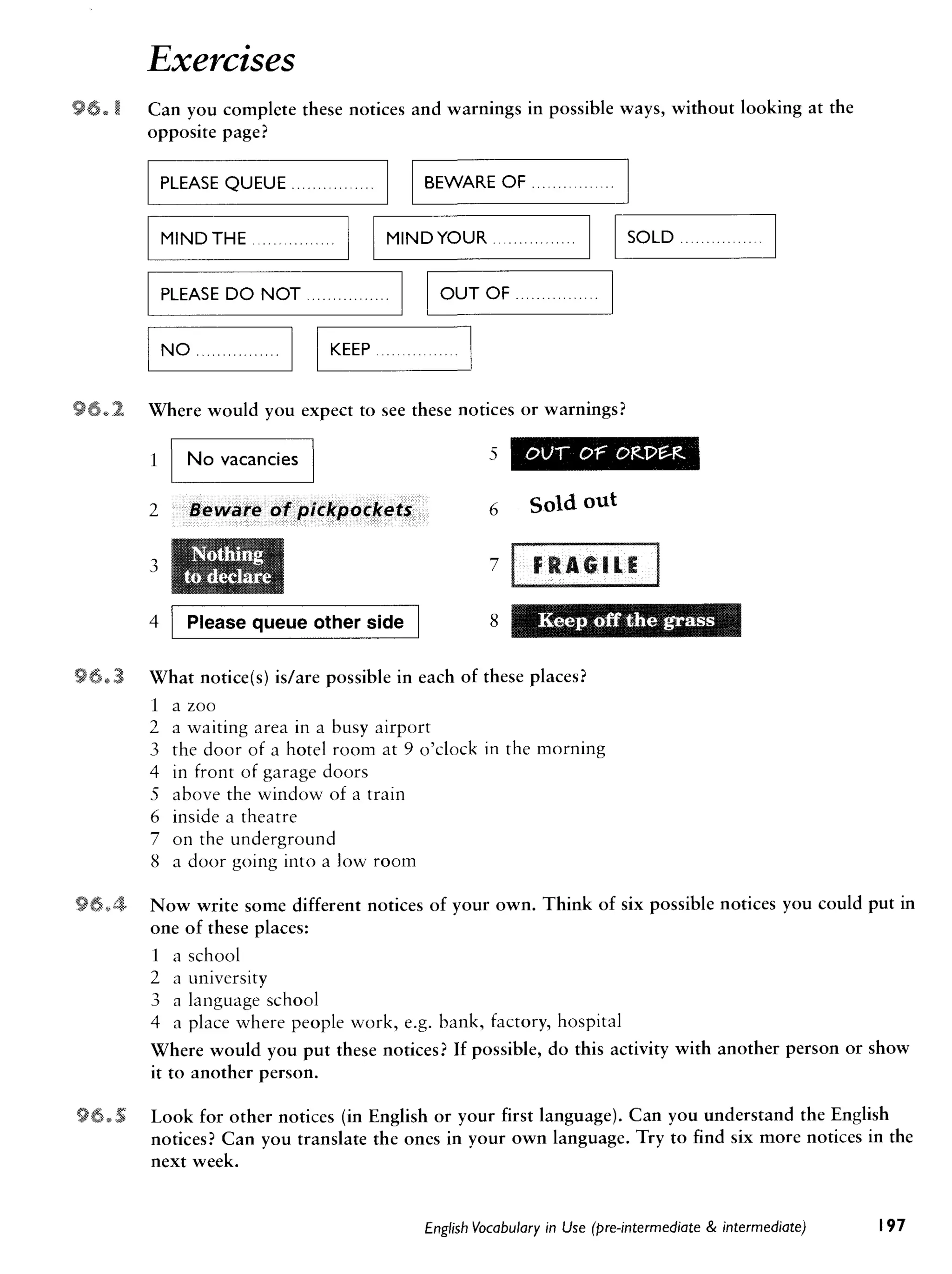 Cambridge   english vocabulary in use - pre-int int