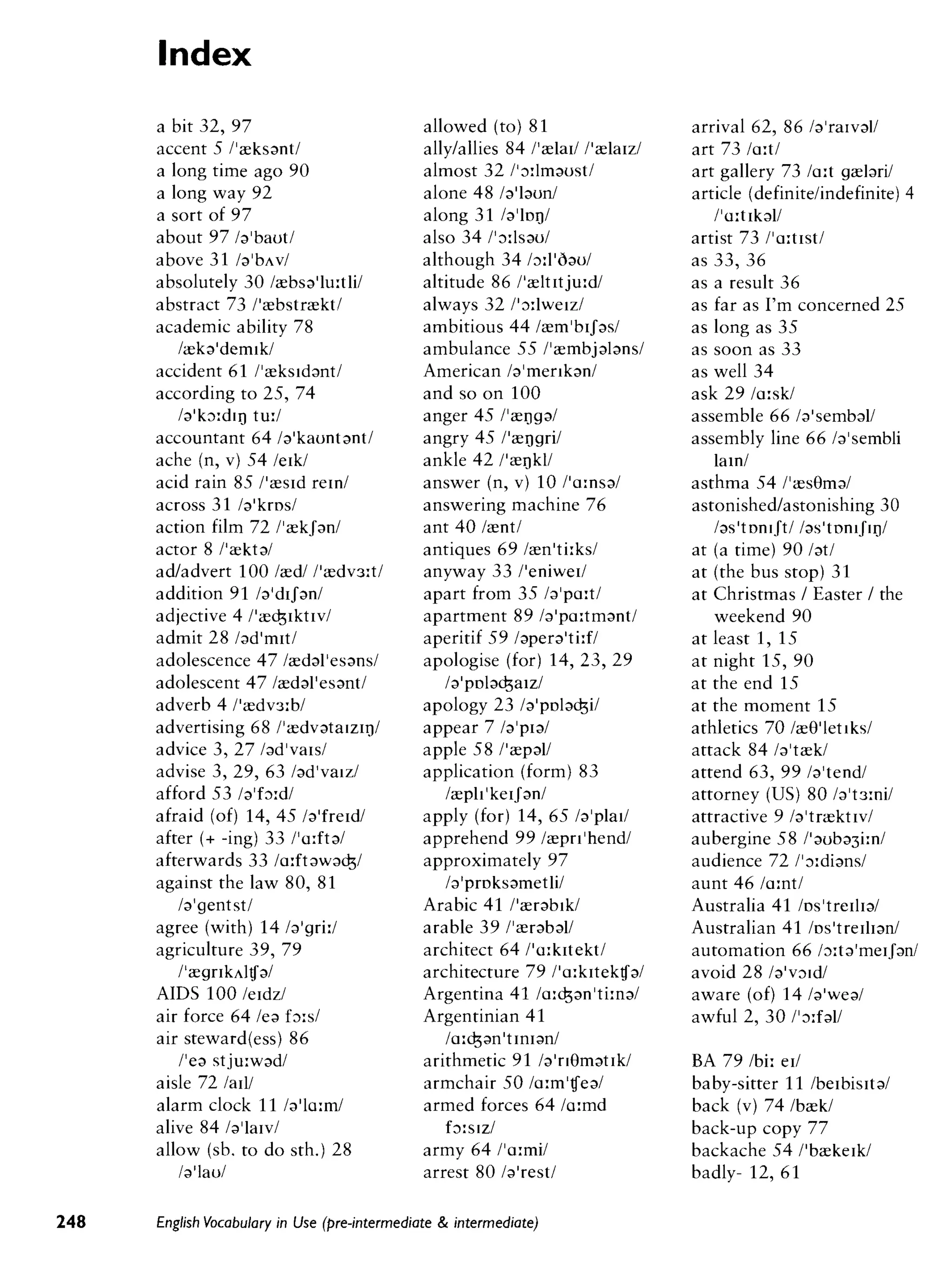 Cambridge   english vocabulary in use - pre-int int