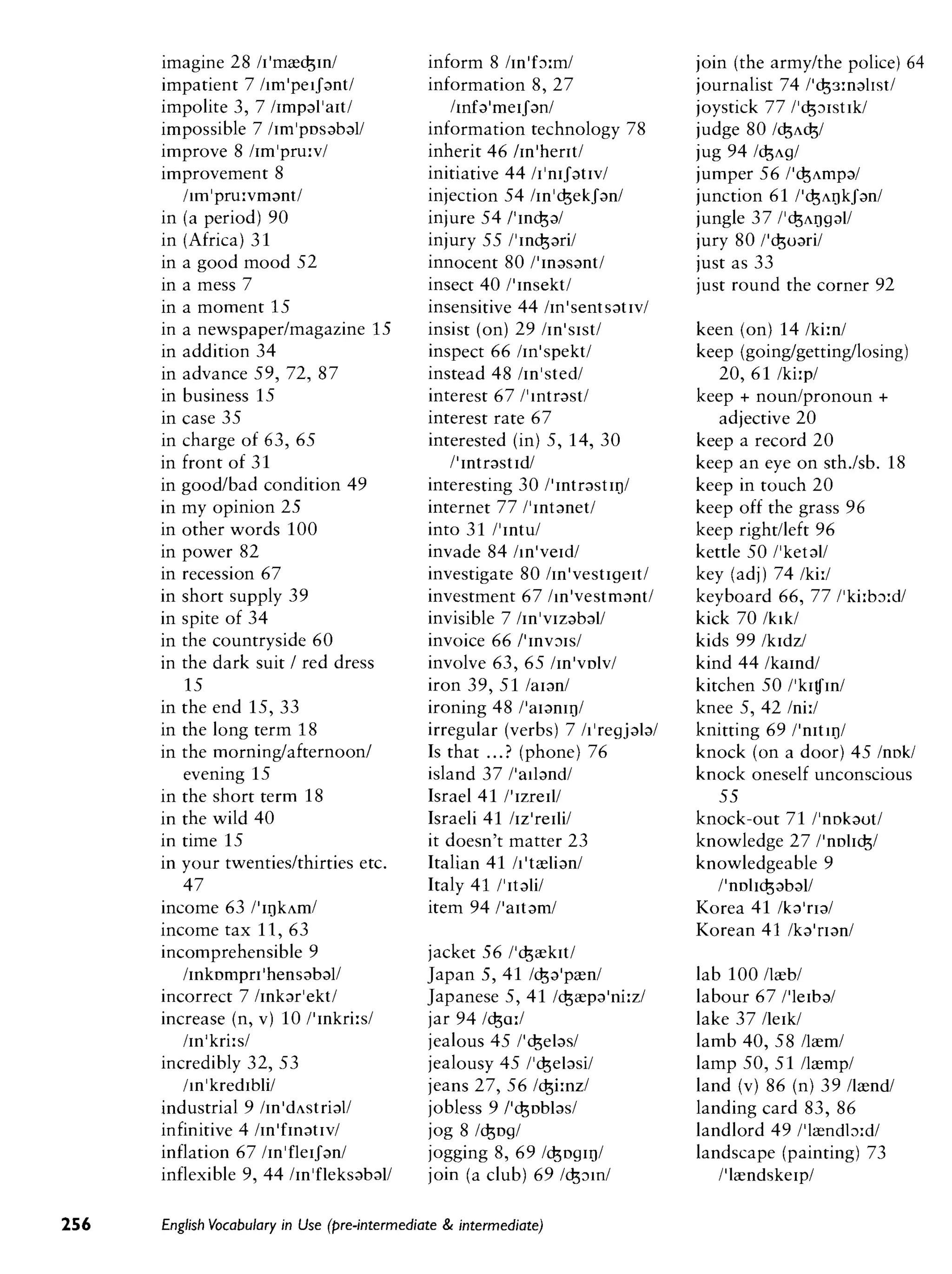 Cambridge   english vocabulary in use - pre-int int