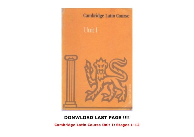 Cambridge Latin Course Book 1 Stage 12