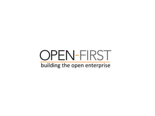 building the open enterprise 