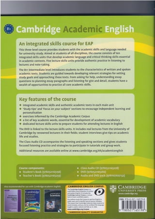 Cambridge academic english student's book intermediate