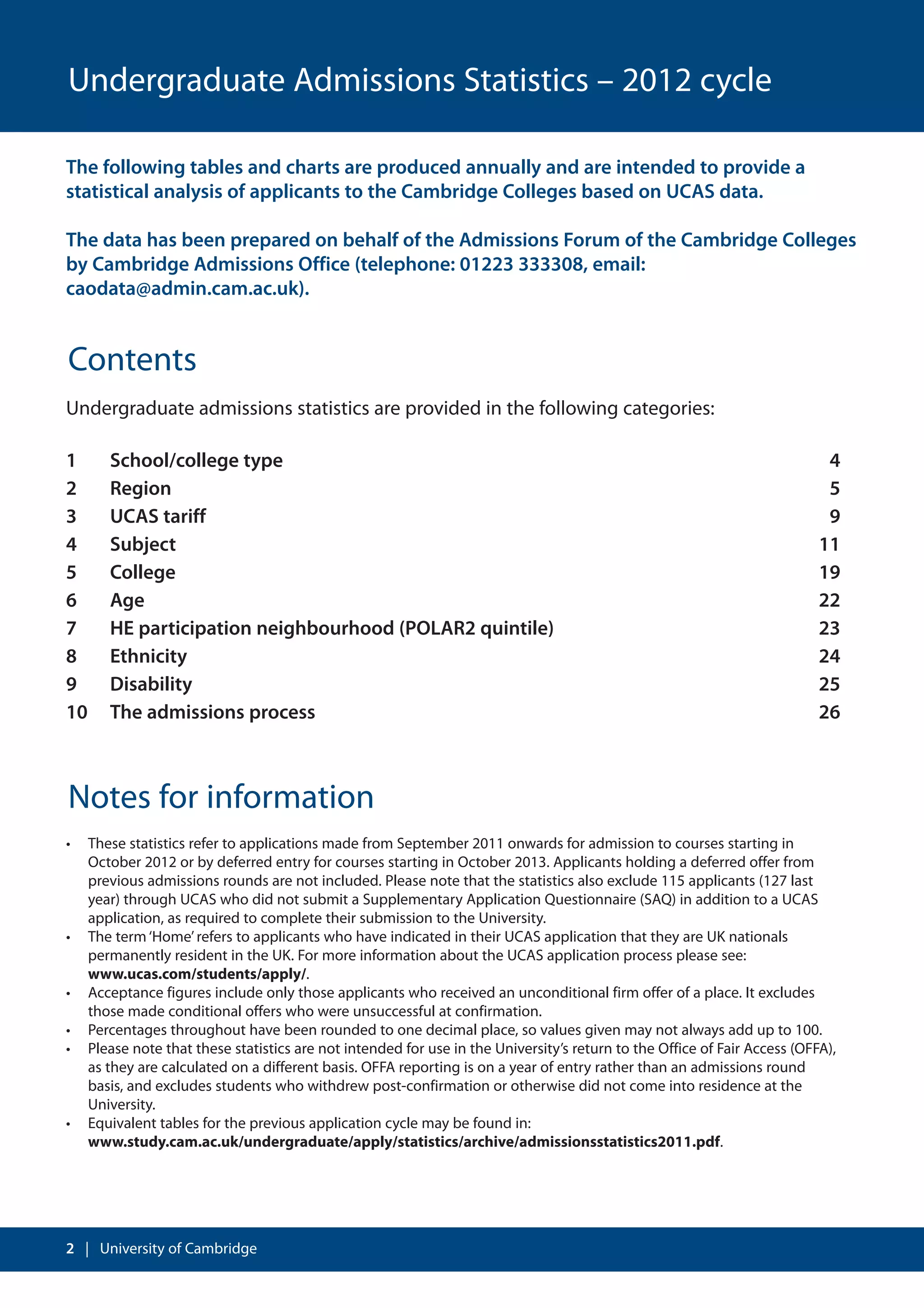 Cambridge visual data 2