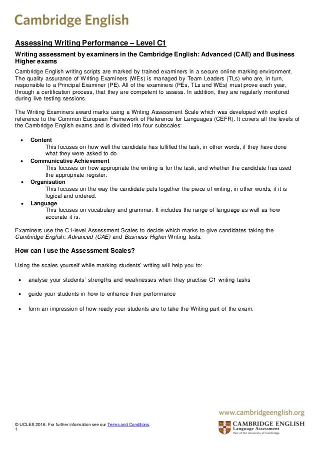 cambridge coursework assessment summary form