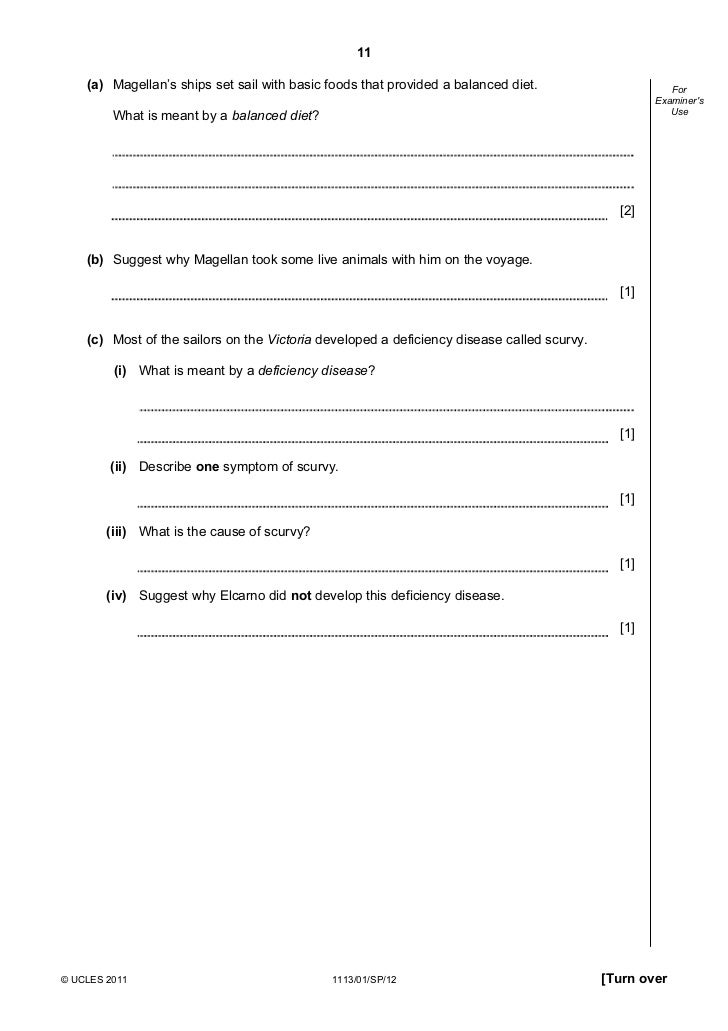 Cambridge Checkpoint Science P1 Specimen 2012
