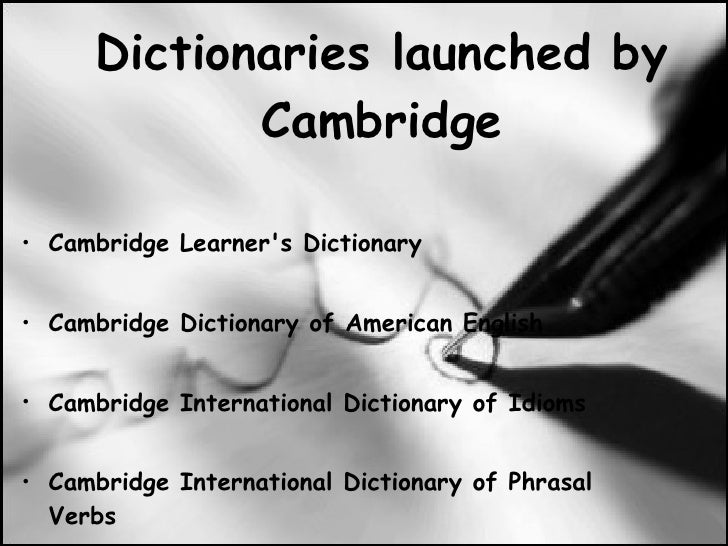 Cambridge dictionary ppt