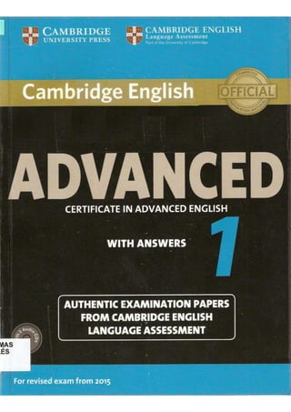 English advanced 1 with answers [2014]