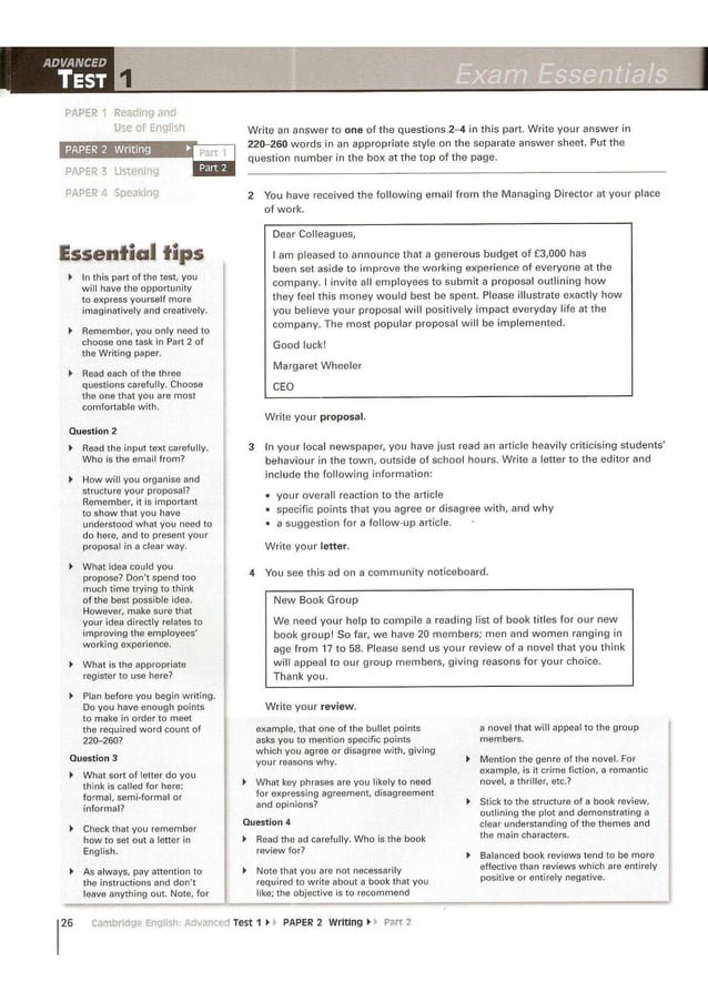 Cambridge English advanced (cae) 2 with key.exam essentials practice
