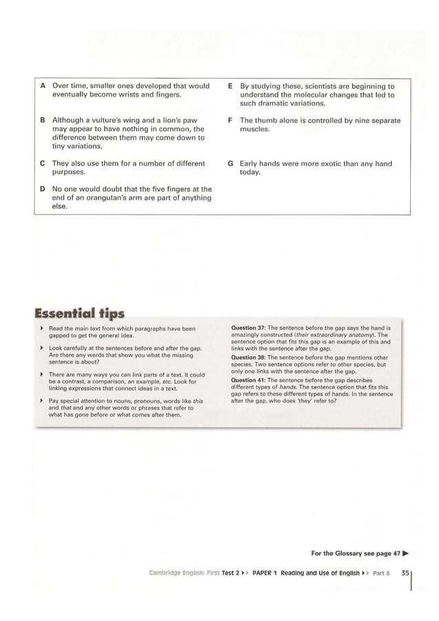Cambridge English First 1 (FCE) exam essentials practice test. (2014)