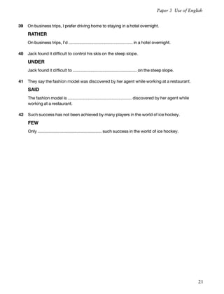 Cambridge fce 1 book | PDF