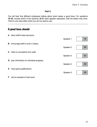 Cambridge fce 1 book | PDF
