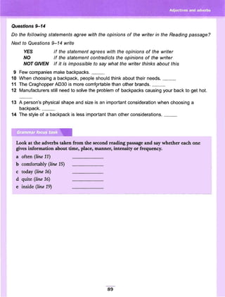 Cambridge grammar for ielts