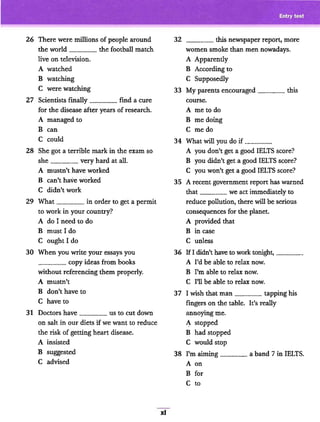 Cambridge grammar for ielts