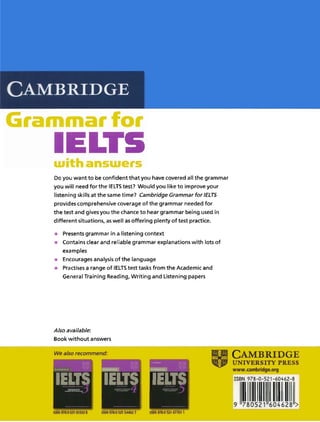 Cambridge grammar for ielts