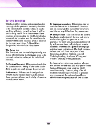 Cambridge grammar for ielts