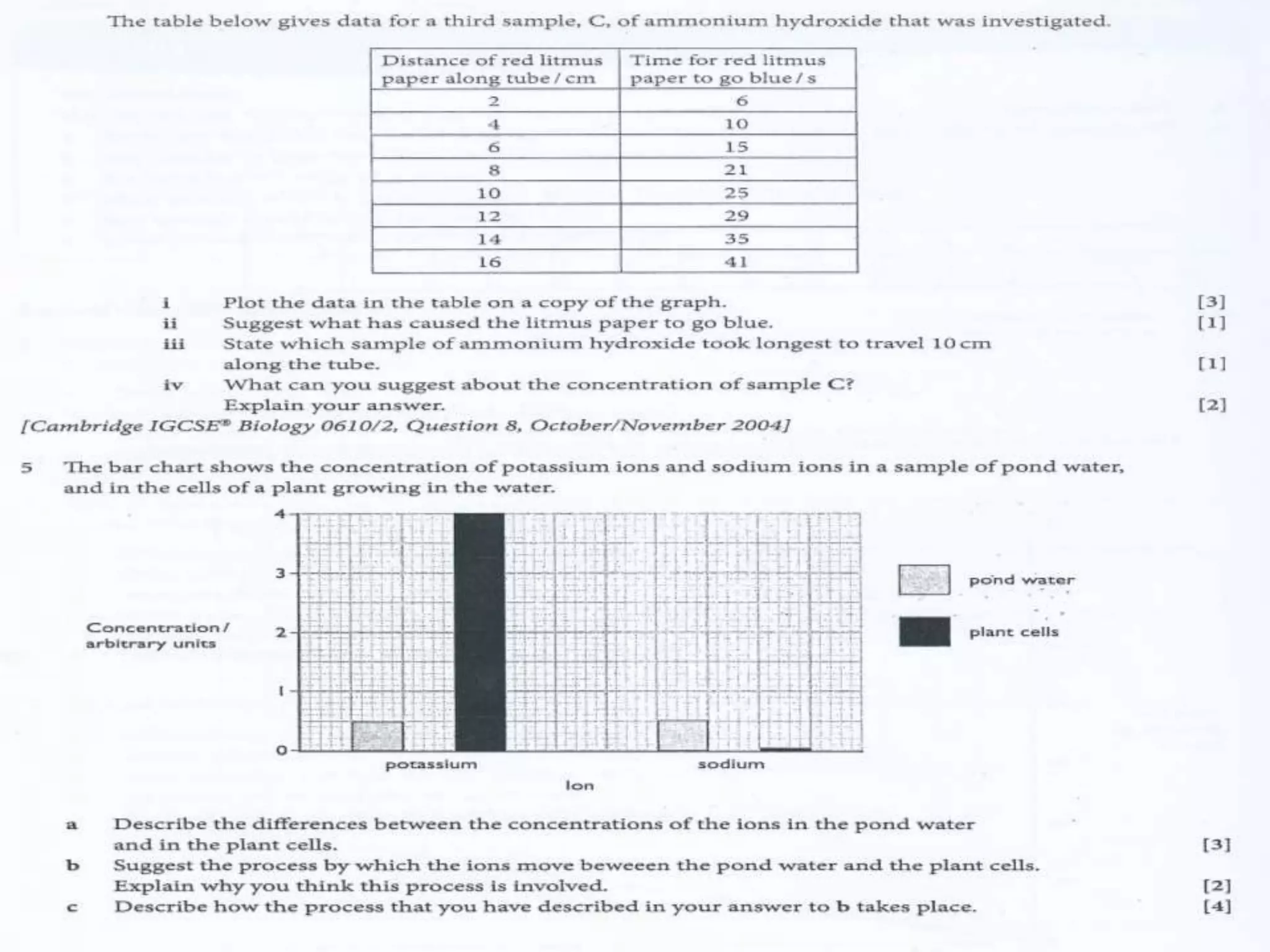Cambridge igcse biology ( 2016 2018) movement in and out of cells cell