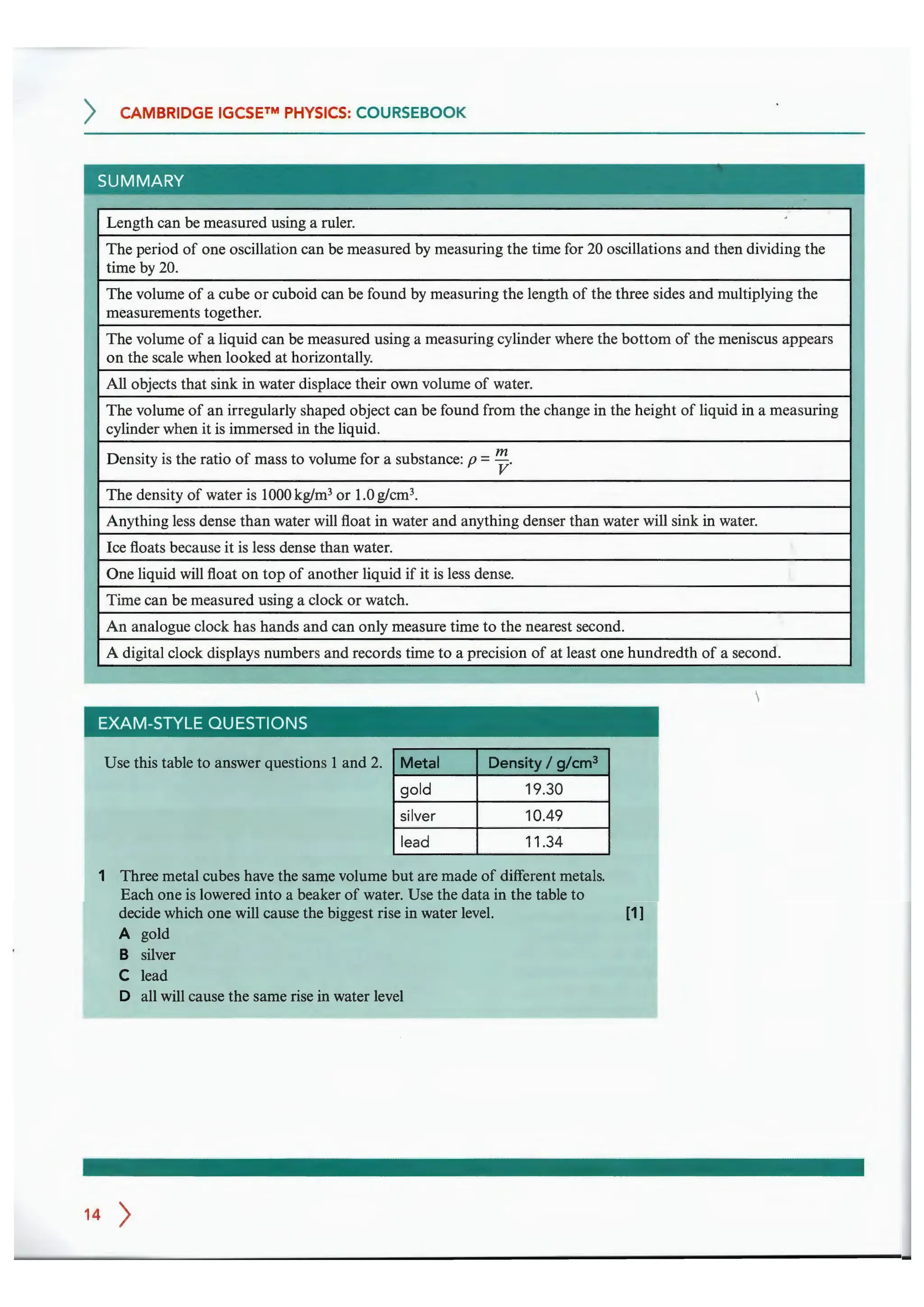 Class 10 cambridge igcse physics coursebook pdf