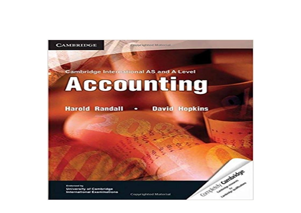 paperback library Cambridge International AS and A Level Accountin…