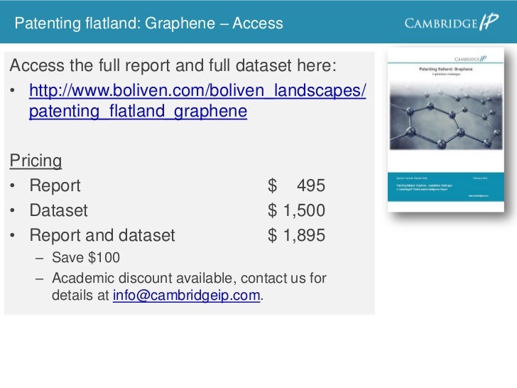 Patenting Flatland Graphene Exploitation Challenges Patenting Flatland Graphene Exploitation Challenges