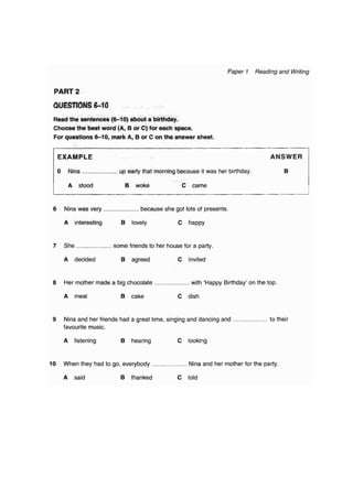 Cambridge ket 1 book | PDF