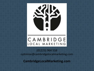 Cambridge Local Marketing Brand Optimization Services PowerPoint