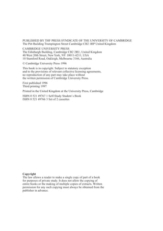 Cambridge practice tests for ielts 1 | PDF