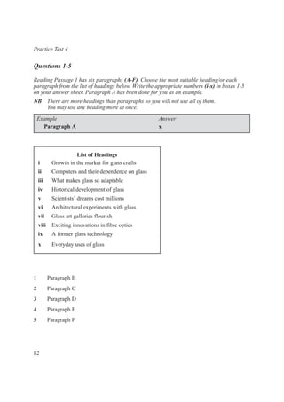 Cambridge practice tests for ielts 1 | PDF