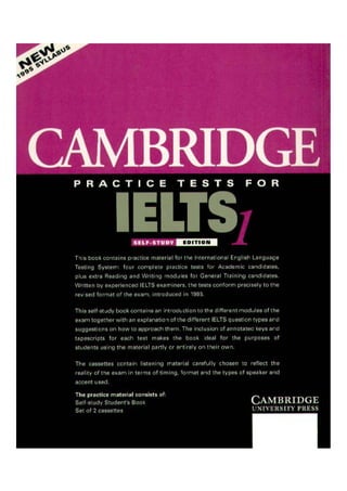 Cambridge practice tests for ielts 1 | PDF
