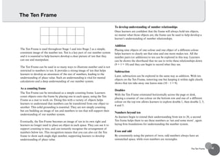 Tenths Frame Primary Math Cambridge Primary Mathematics Teacher's Book | PDF
