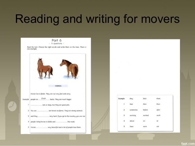 reading and writing test reading flyers