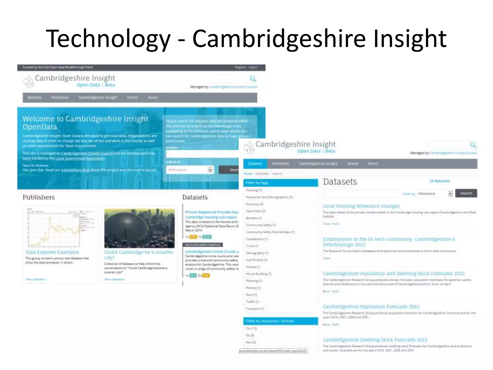 Technology - Cambridgeshire Insight 
 